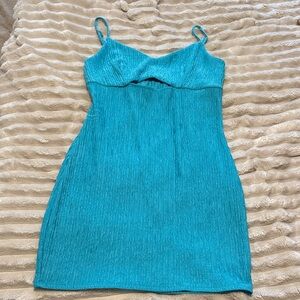 Sleeveless Teal Bodycon Dress